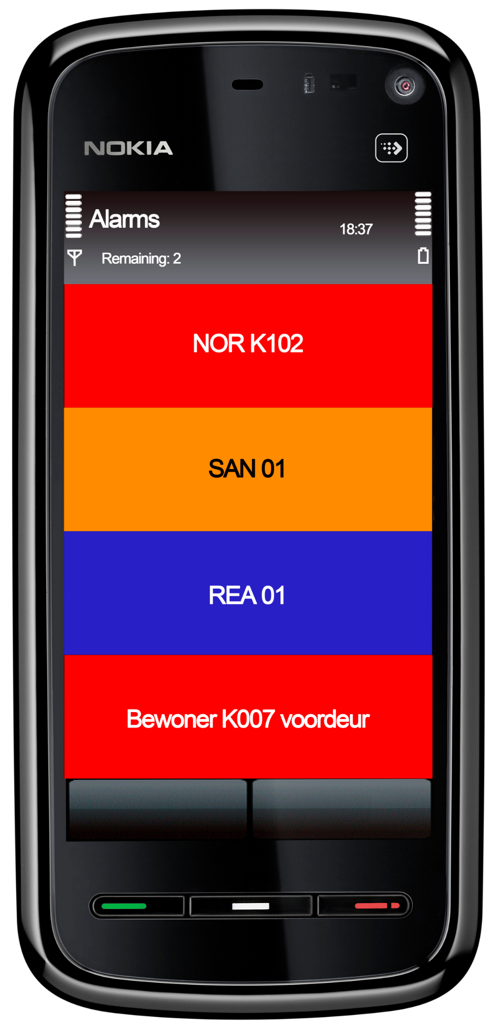 alarm op telefoon