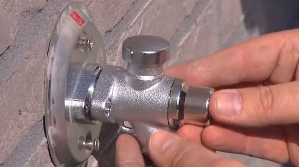 schroeven robinet extérieur antigel