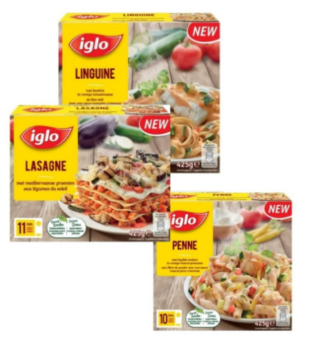 IGLO brengt drie nieuwe pastamaaltijden met een perfecte garing vanuit de diepvries dankzij een iets dikkere en nog betere kwaliteit van pasta