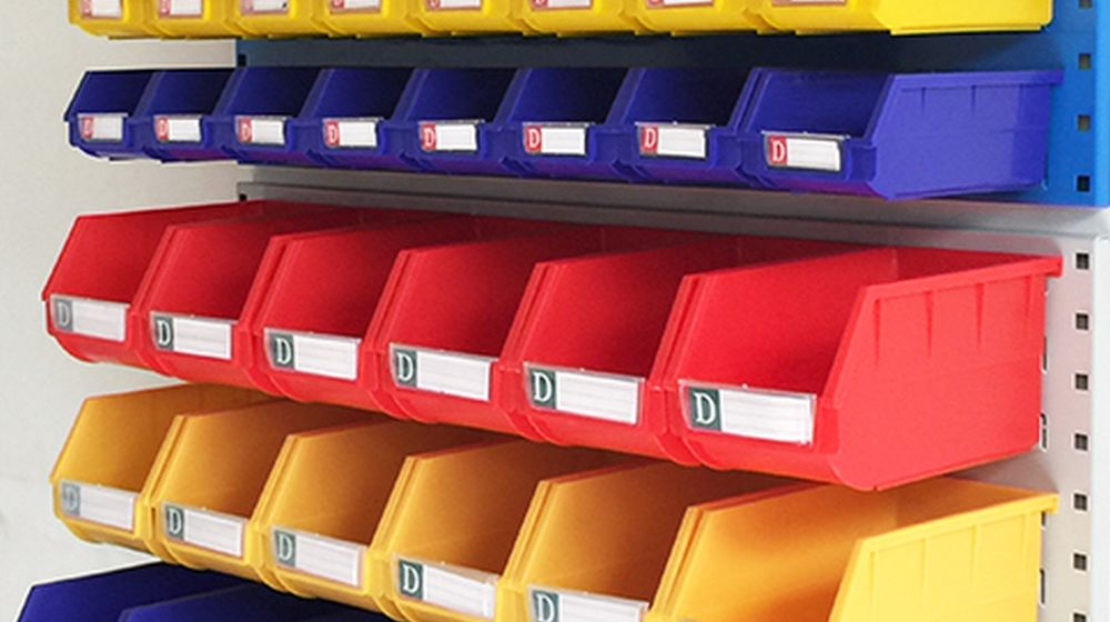 plastic label rek opbergen tips woning