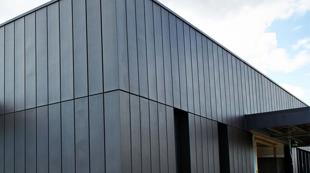 zink façade en métal