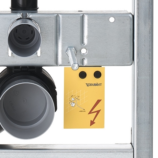 Voor technische snufjes moet aan het hangtoilet en inbouwelement enkel een stroomkabel worden toegevoegd