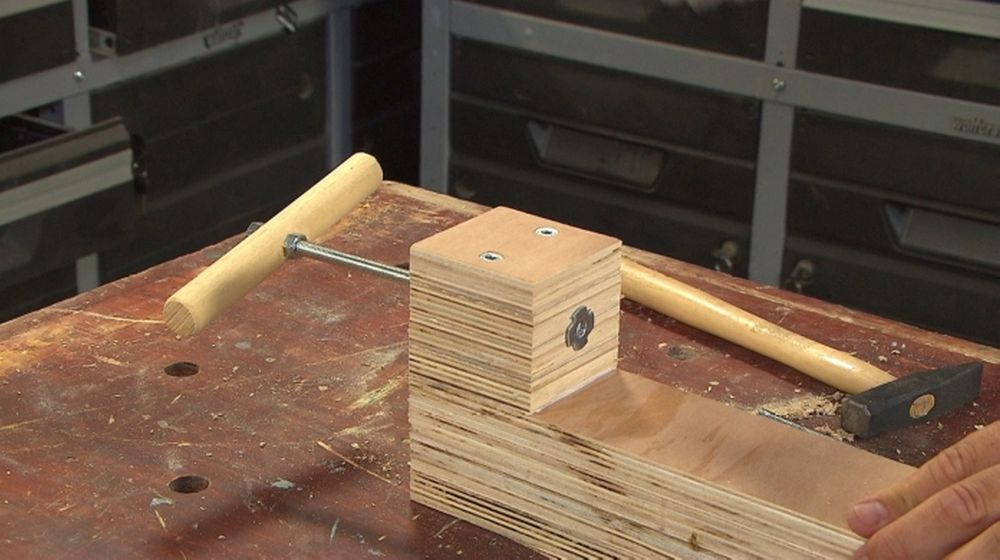 handvat Serre-joint DIY: contre une cale