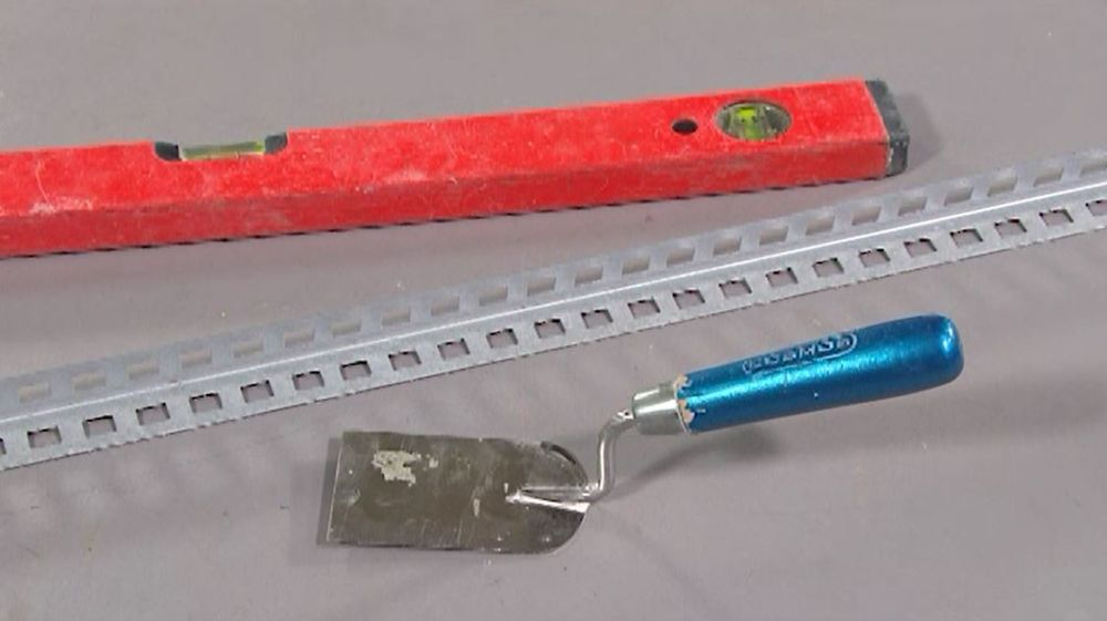 hoekprofiel pleisteren tools
