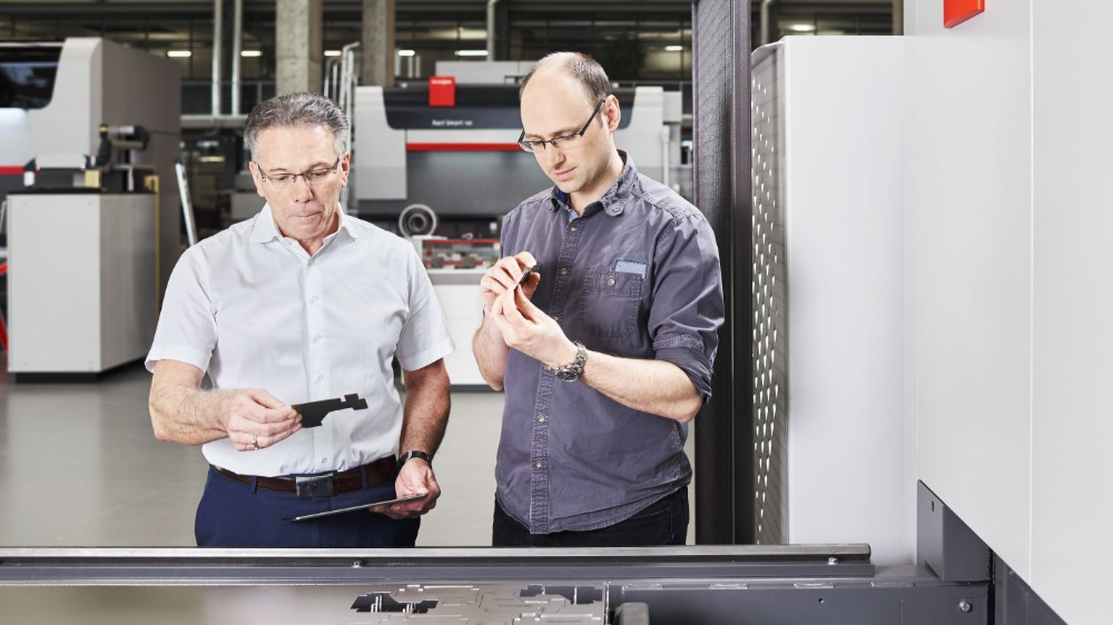 De traceability van een onderdeel wordt steeds belangrijker &ndash; Foto: Bystronic