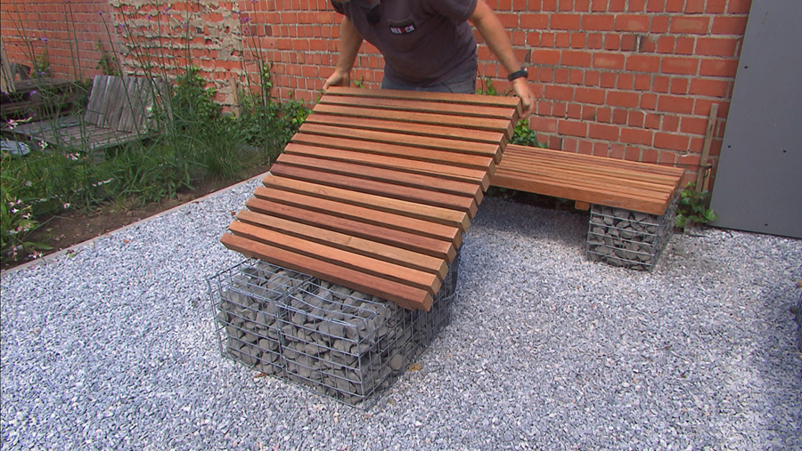 Tafelblad leggen tuinset