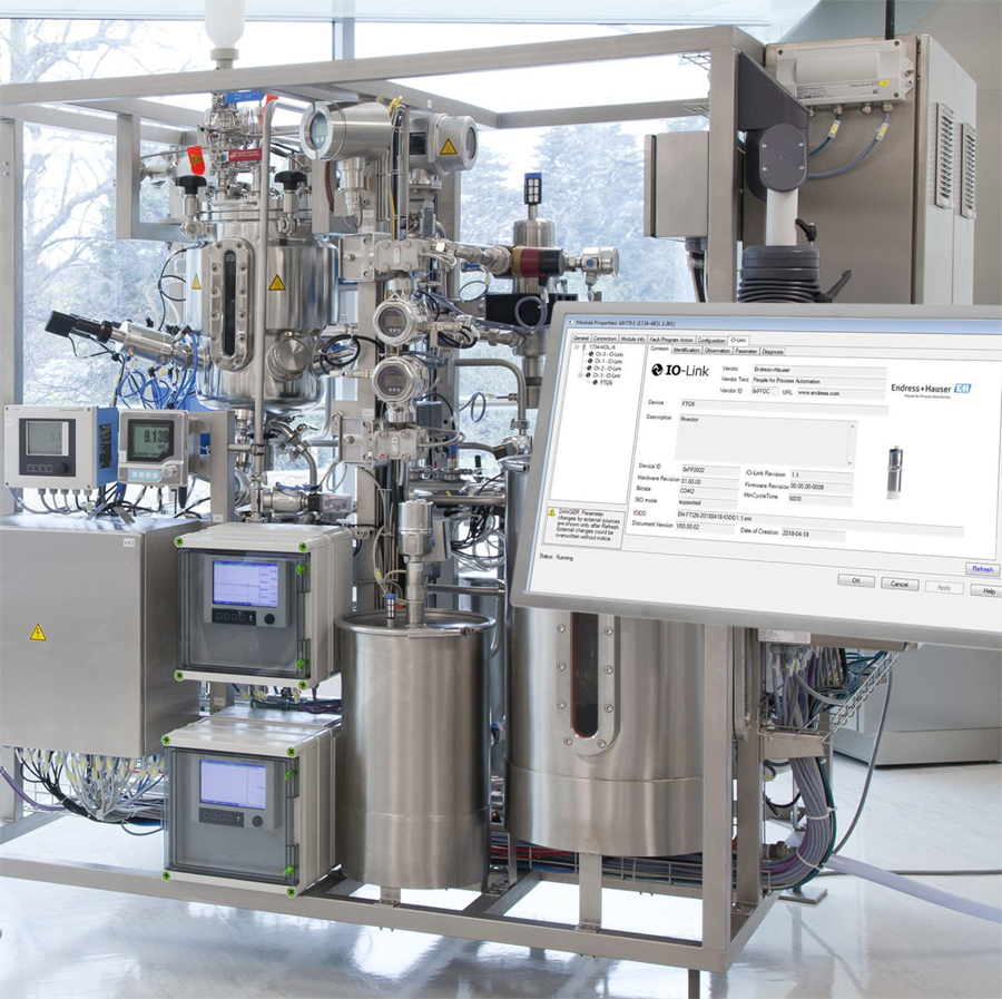 IO-link maakt het mogelijk om ook de eenvoudige meetinstrumenten van E+H in te koppelen in 'Industrie 4.0'-systemen