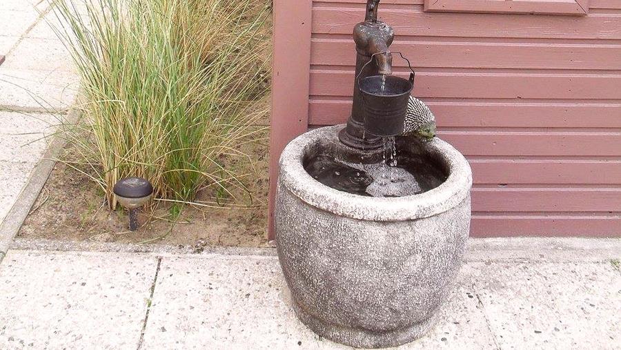 Waterpartij terras tout sur les étangs