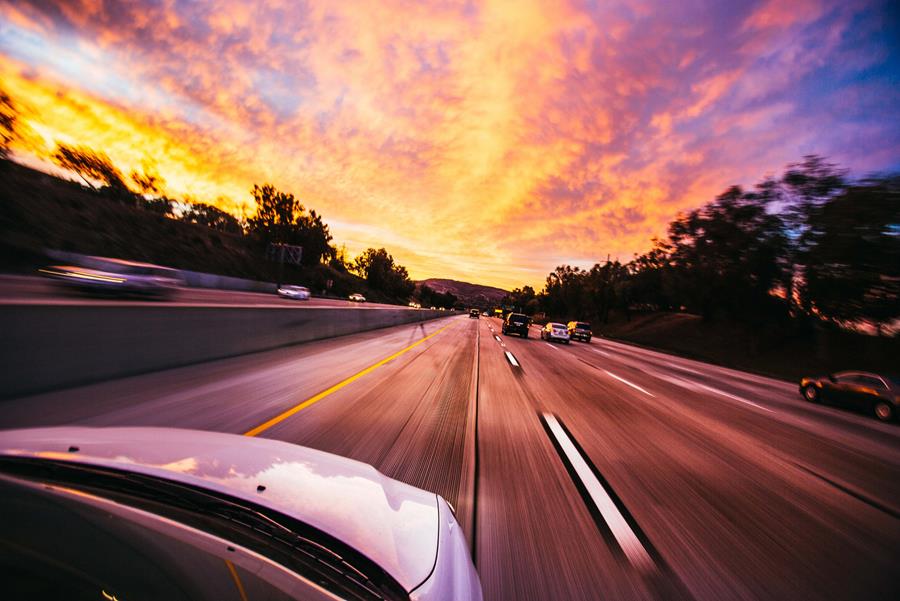 Auto\'s op de snelweg
