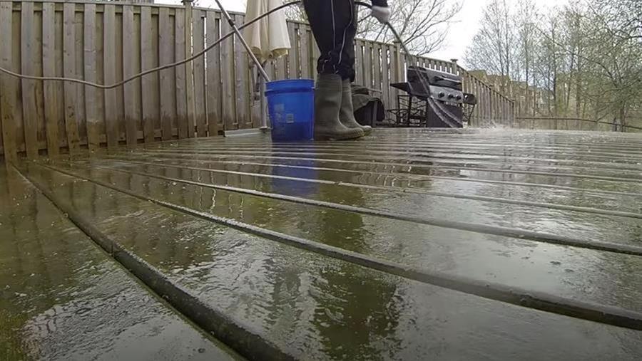 terras schoonmaak slang