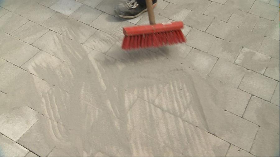 voegzand inwerken
